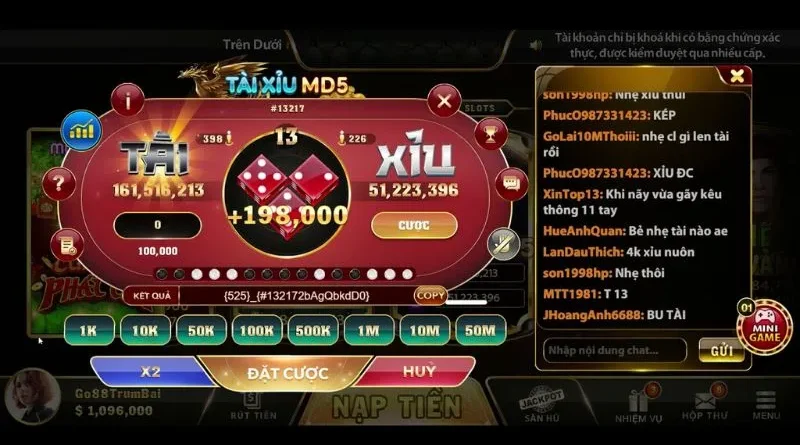 Tài Xỉu MD5 Hitclub Game cược đỉnh cao cho cược thủ chuyên nghiệp