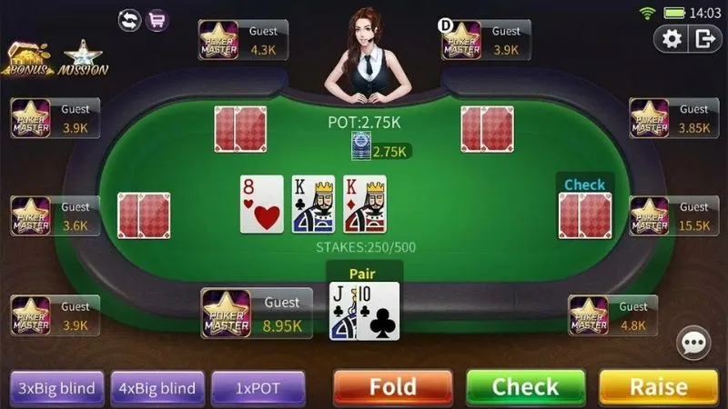Hướng dẫn cách chơi Poker Hitclub cơ bản bet thủ cần biết