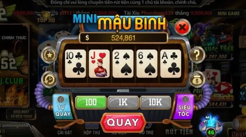 Hướng dẫn chơi chơi game mini mậu binh Hitclub đơn giản nhất